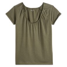 IN EXTENSO T-shirt manches courtes femme (vert kaki)