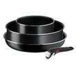 TEFAL Ingenio Easy Cook N Clean Black coffee Batterie de cuisine 4 pièces - TFSI