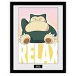 Pokémon - Poster Encadré "Ronflex"