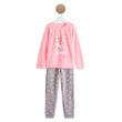 IN EXTENSO Pyjama velours licorne fille. Coloris disponibles : Rose
