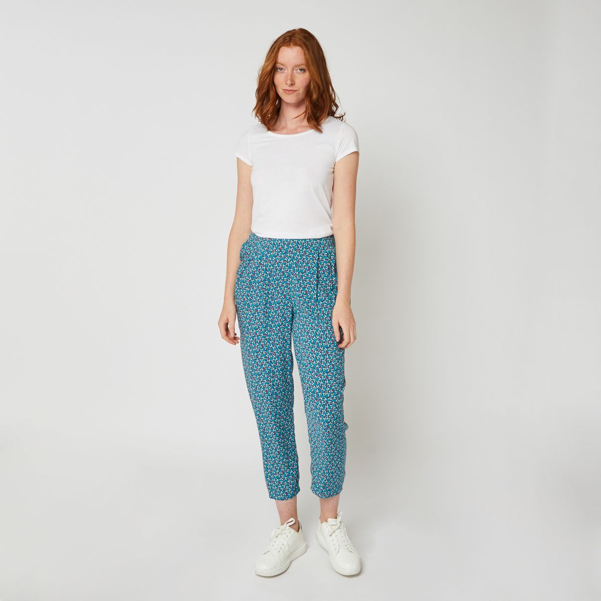 Pantalon discount viscose femme