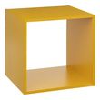 Etagère cube murale 2 cases de rangement Mix n' modul - Longueur 34,50 cm x  Hauteur 67,50 cm - Jaune moutarde