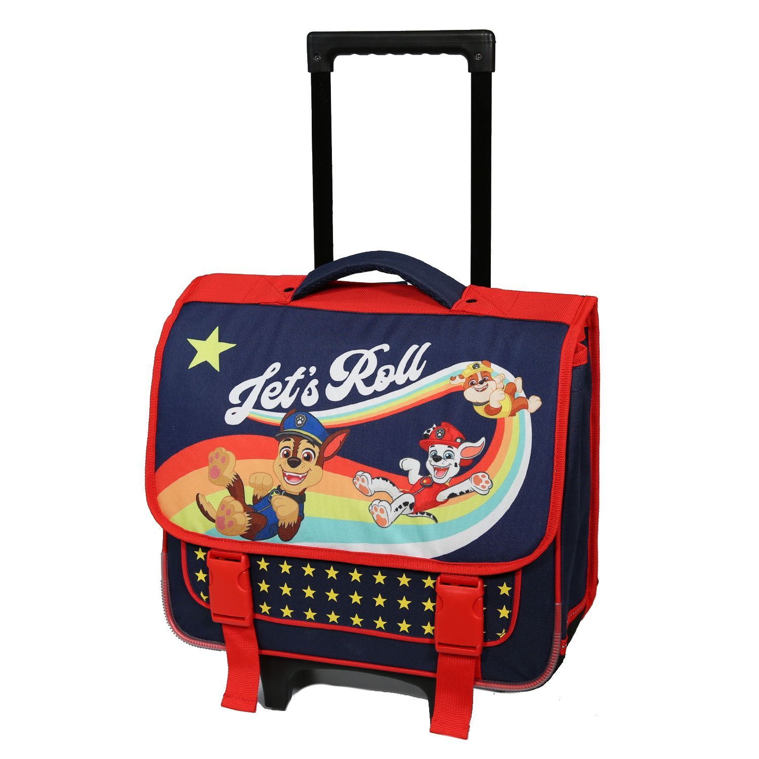 Bagtrotter Cartable roulettes 38 cm Pat Patrouille Bleu marine