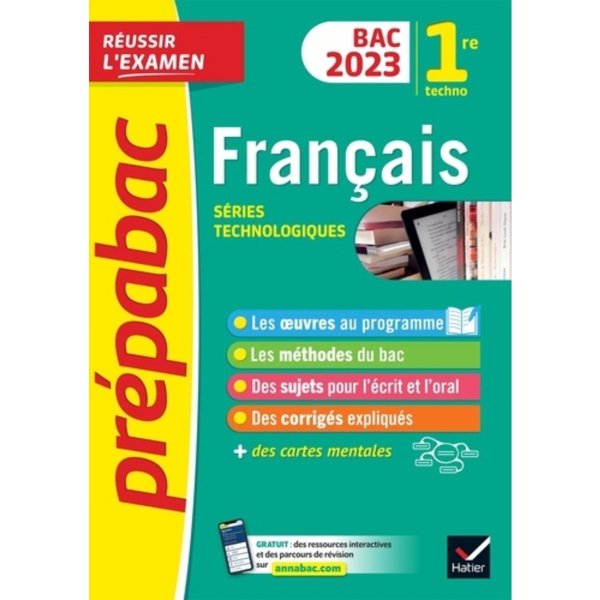 Liste œuvres Bac Français 2023 FRANCAIS 1RE TECHNOLOGIQUE BAC. EDITION 2023, Bernard Hélène pas cher -  Auchan.fr