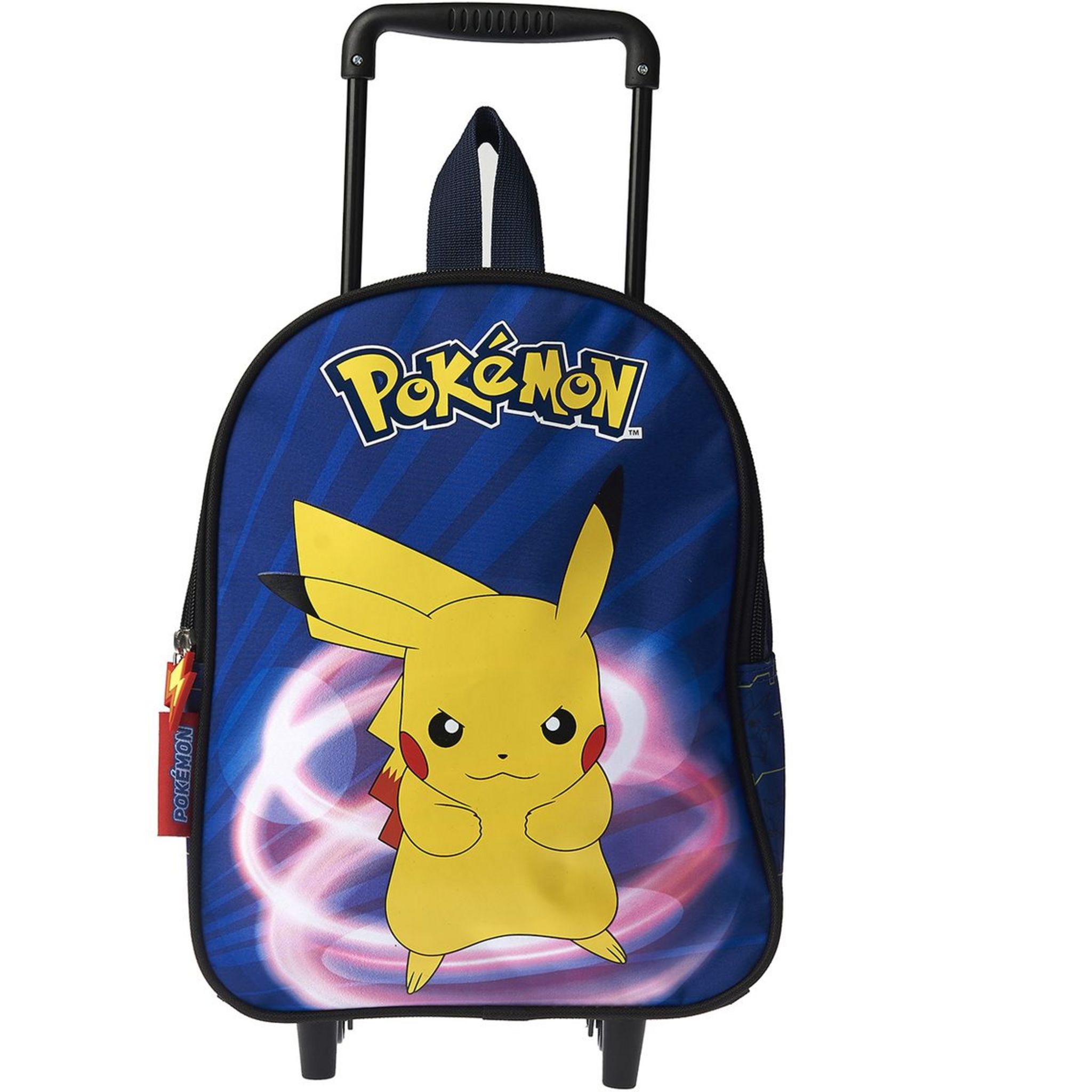 NINTENDO Sac maternelle roulettes bleu Pokemon pas cher