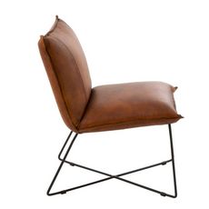 Chaise Design  Lounge  85cm Cognac