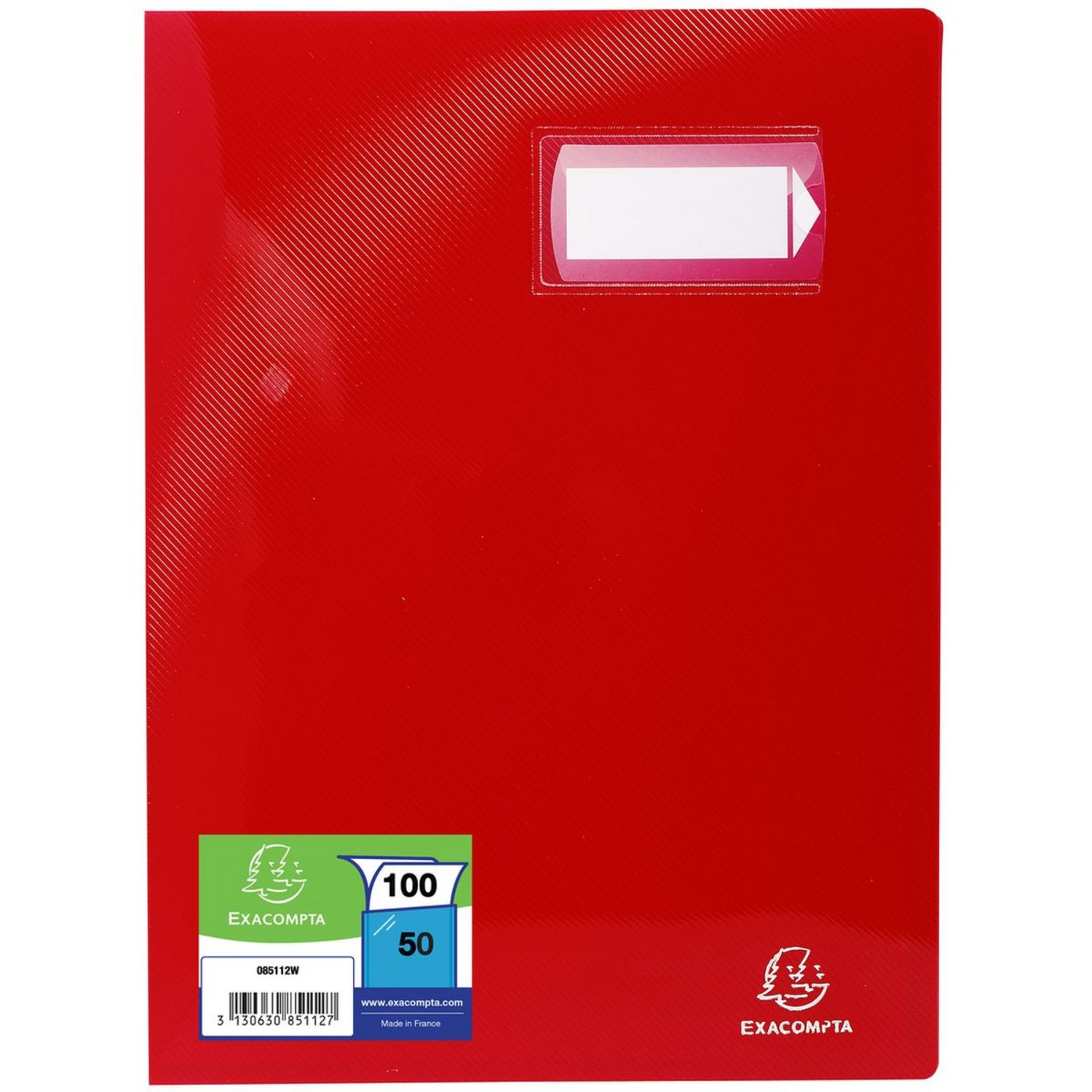 Porte vues prolypropylene souple pochettes grainees opaque 100 vues - a4 -  Sous-Main - Achat & prix