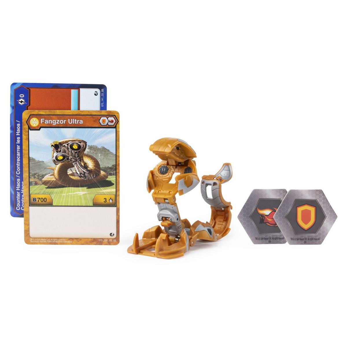 SPIN MASTER Pack figurine Ultra Aurelus Frangzor + cartes - Bakugan Battle Planet 