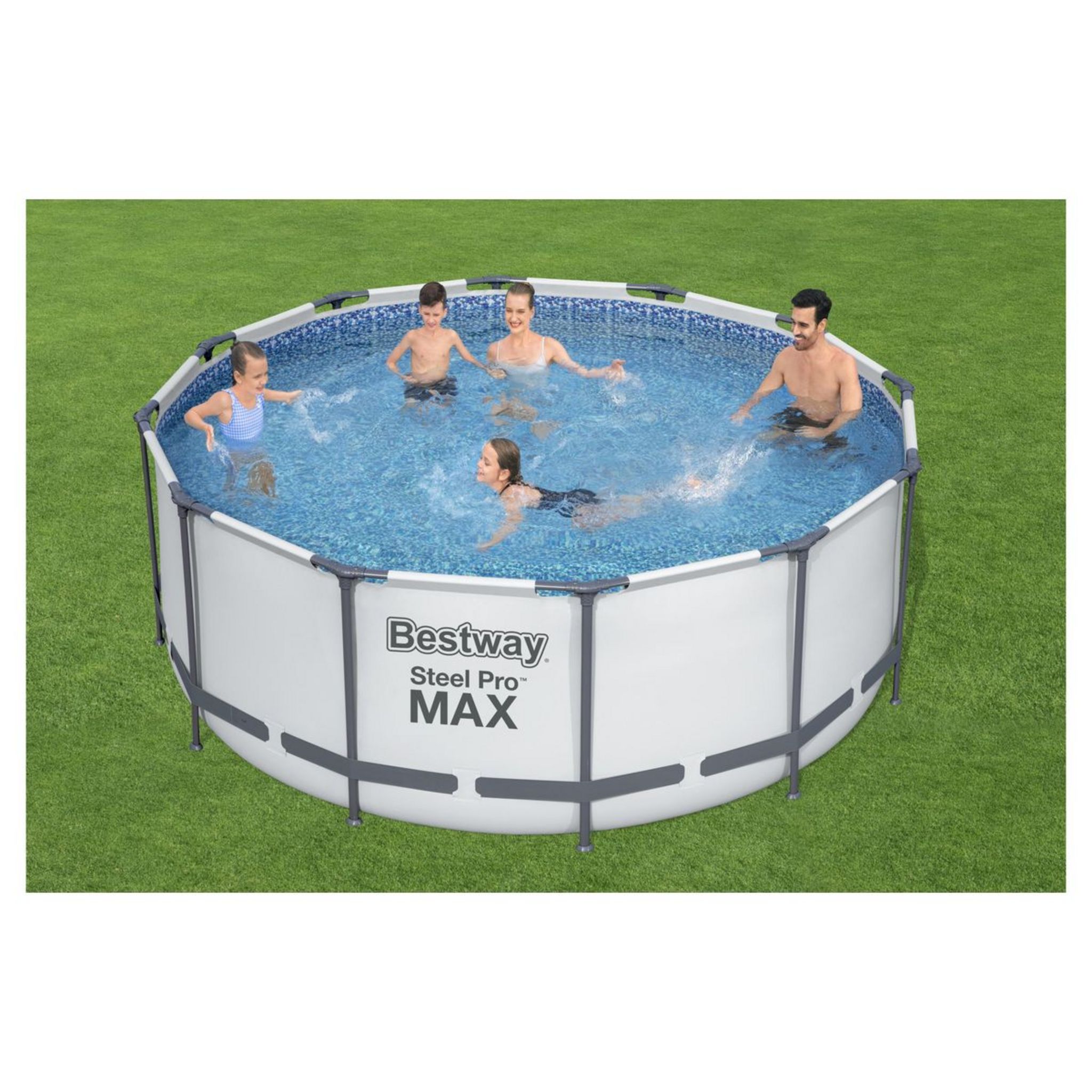 Piscine tubulaire Bestway rectangulaire Steel Pro 2,59 x 1,70 x 0,61 m