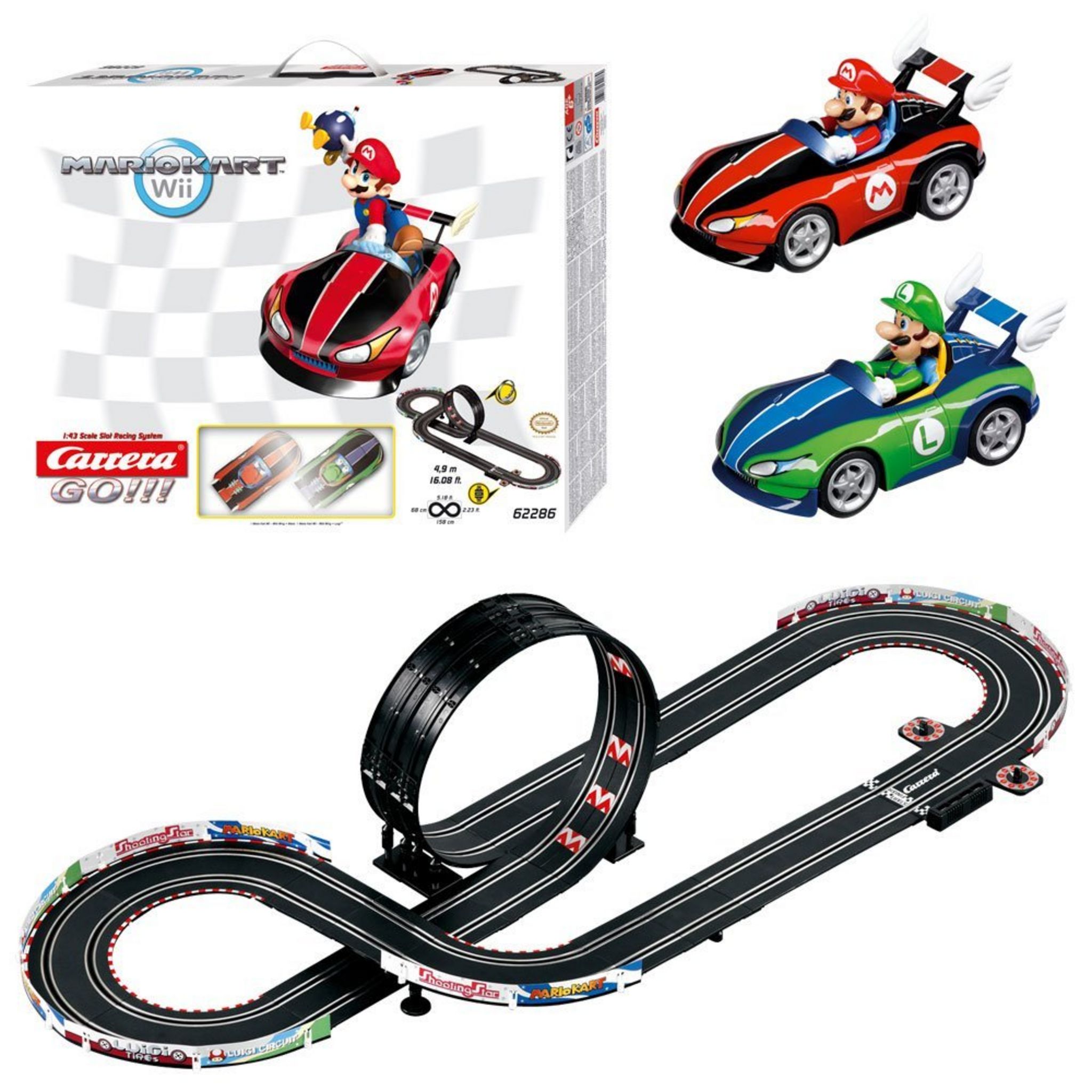 Go!!! Set De Piste/de Voiture De Course Max Performance 6,3 M Carrera à  Prix Carrefour