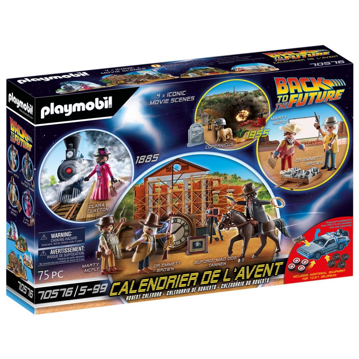 PLAYMOBIL 70576 - Retour vers le futur - Calendrier de l'avent pas cher