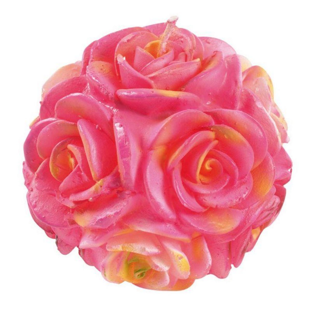 Paris Prix Bougie Parfumée  Boule Rose  9cm Rose