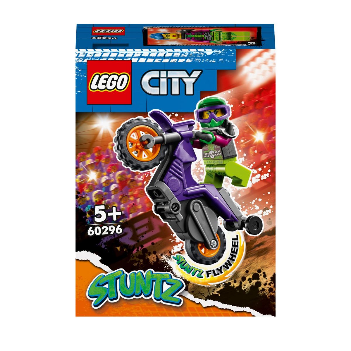 LEGO City Stuntz 60296 La moto de la cascade Roue arrière