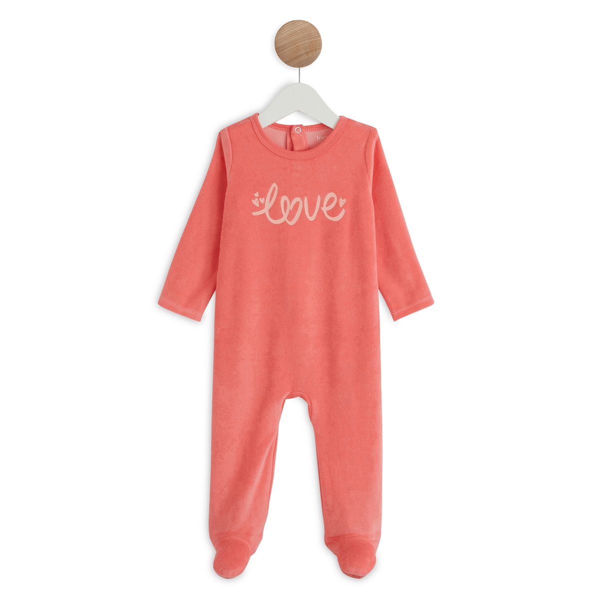 IN EXTENSO Dors bien velours love bébé fille