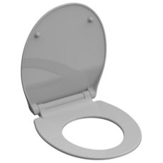 SCHÜTTE Siege de toilette avec fermeture en douceur SLIM GREY Gris