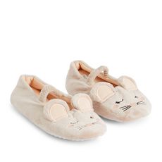 IN EXTENSO Chaussons souris fille (Gris)