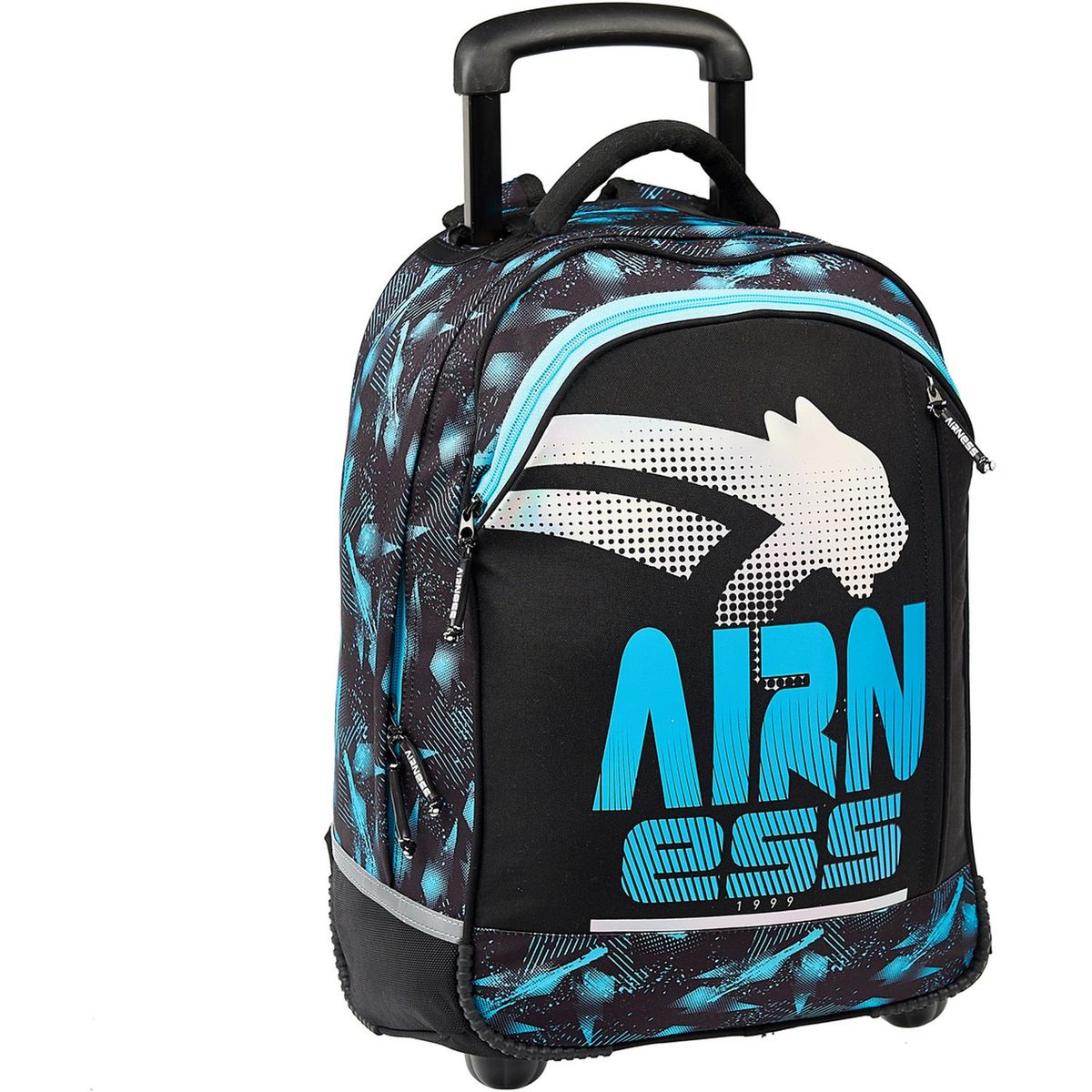 AIRNESS Sac à roulettes noir et bleu AIRNESS PRIMARY pas cher