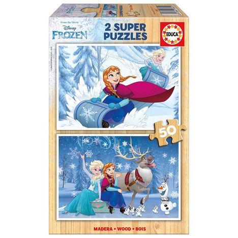 Educa puzzle 18640 la reine des neiges 4 puzzles 50 80 100 pièces
