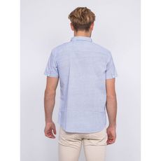 chemise manches courtes motifs delfino (Bleu marine)