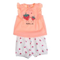 IN EXTENSO Pyjashort fraises bébé fille (rose)