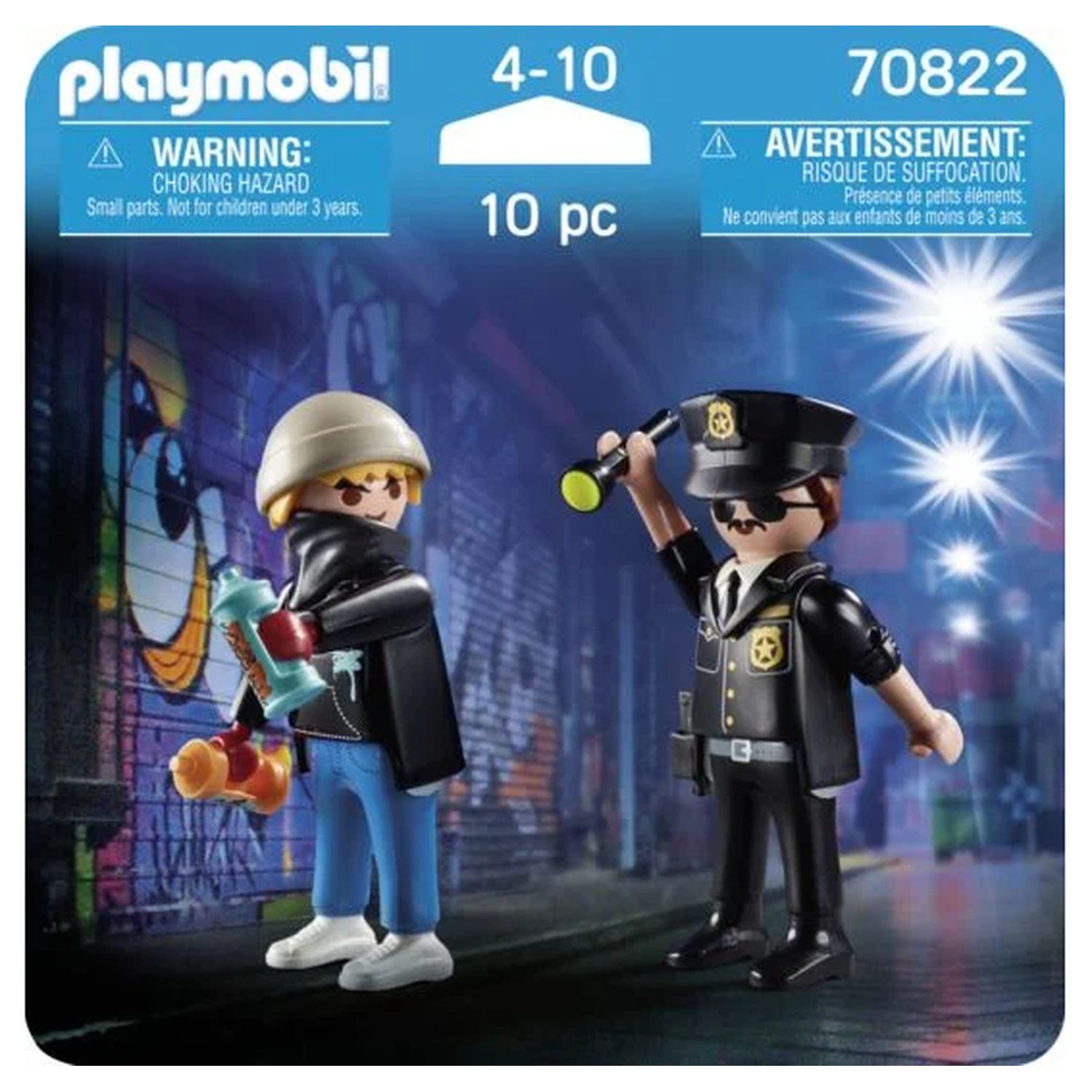 PLAYMOBIL 70781 - City Action Parachutiste quads bandits pas cher 