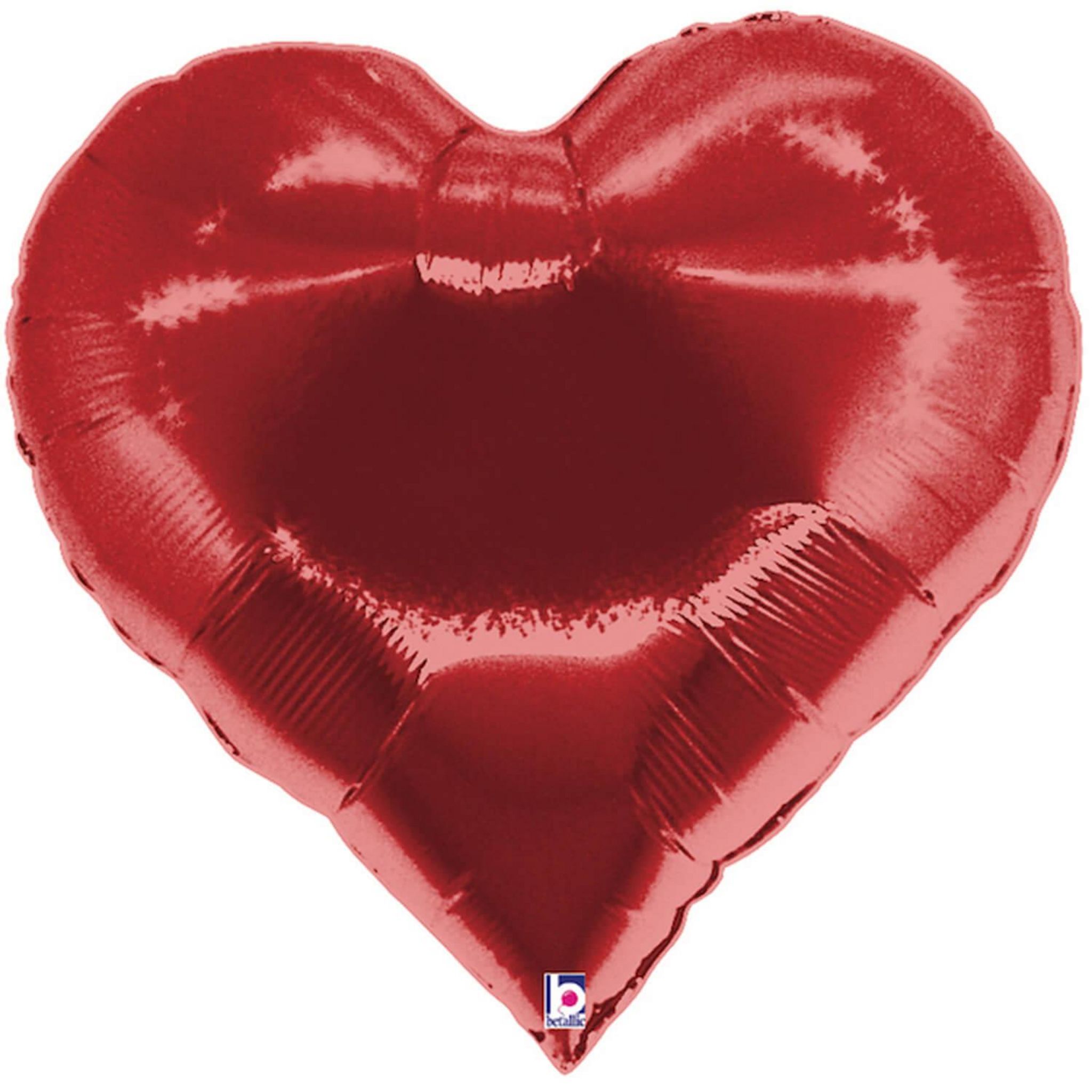 Ballon Coeur Rouge, en Aluminium - Aux Feux de la Fête - Paris