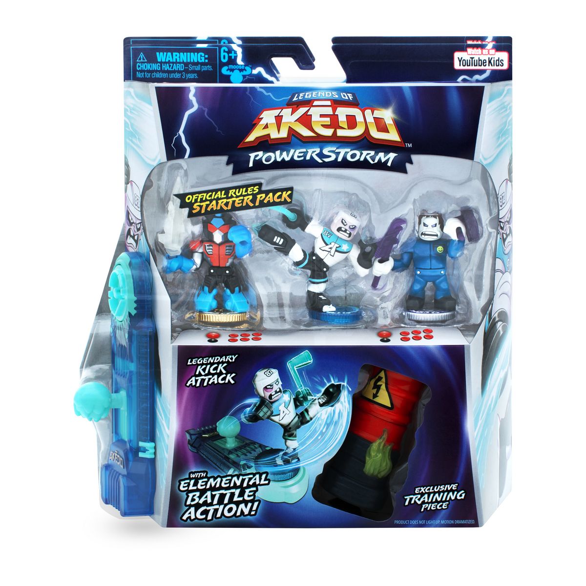 MOOSE TOYS Pack Entraînement Akedo PowerStorm Kick Attack pas cher 