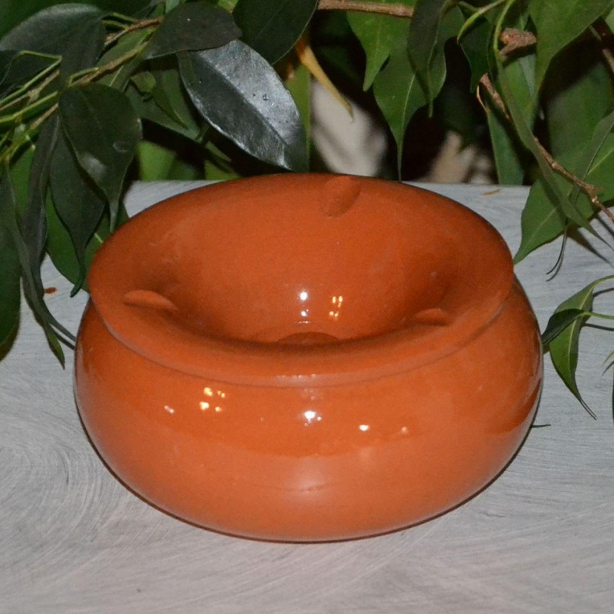 Cendrier marocain Anis Tatoué Orange 12 cm