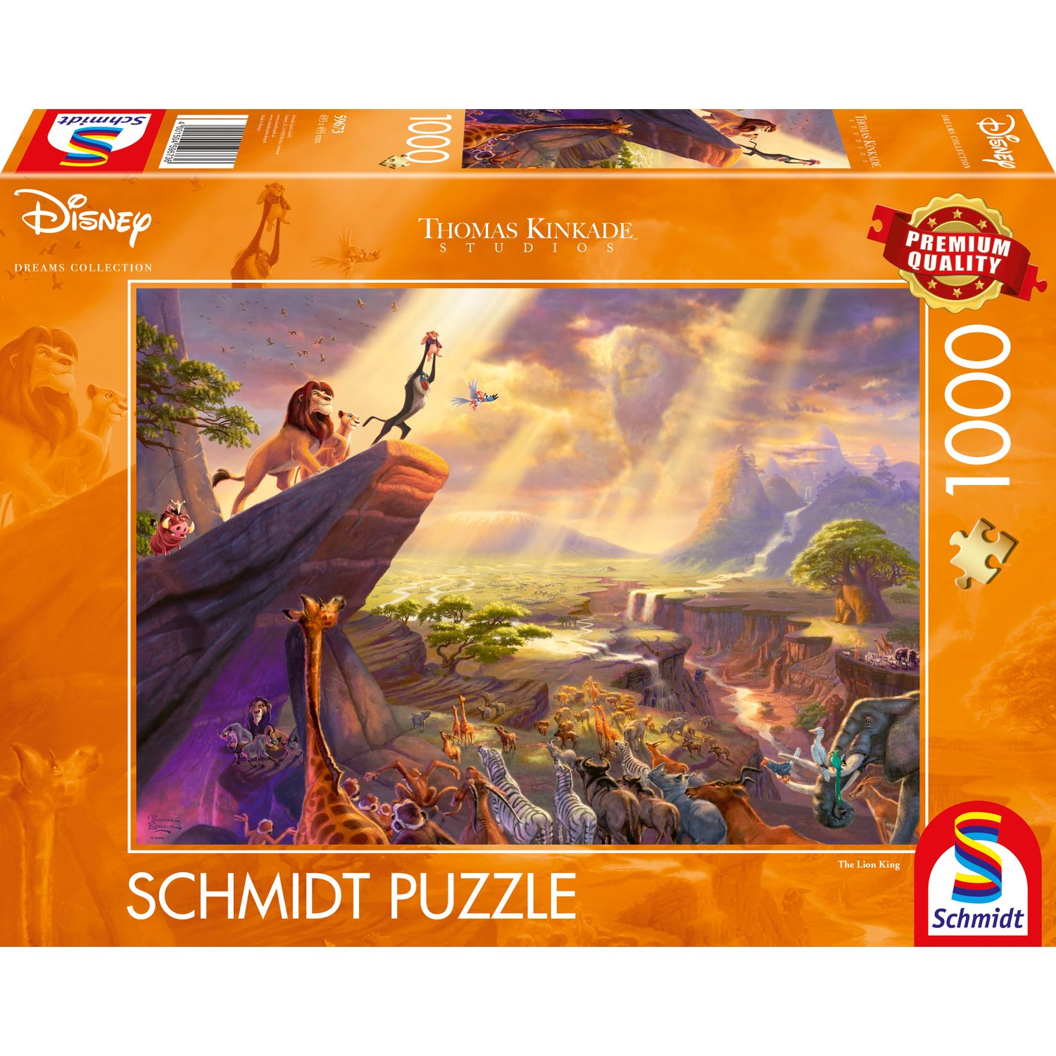 Puzzle - Le roi lion - Le livre de la jungle - Disney - 50 pièces