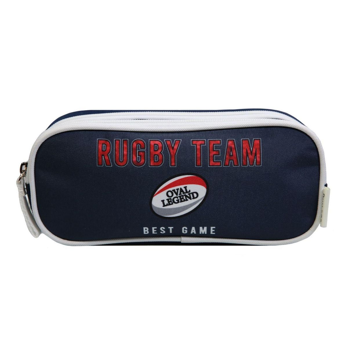 Bagtrotter Trousse scolaire 2 compartiments Phileas Rugby Bleue Bagtrotter