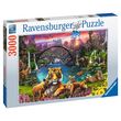 RAVENSBURGER Puzzle 3000 pièces Tigres au lagon
