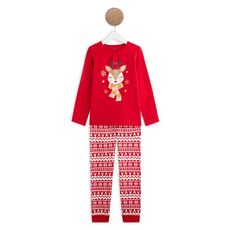 In Extenso Ensemble Pyjama De Noel Rennes Fille Pas Cher A Prix Auchan