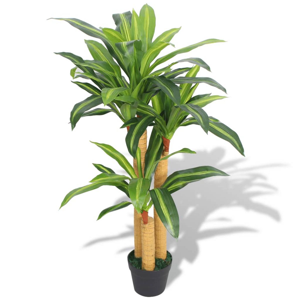 VIDAXL Plante artificielle avec pot Dracaena 100 cm Vert pas cher à prix  Auchan