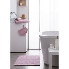 TODAY  Serviette de toilette unie en coton 600 gr/m2  (Rose)