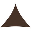 Voile de parasol Tissu Oxford triangulaire 3,6x3,6x3,6 m Marron