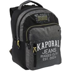 KAPORAL Sac dos 2 compartiments noir KAPORAL Jeans pas cher