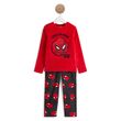 SPIDERMAN Pyjama peluche garçon. Coloris disponibles : Rouge