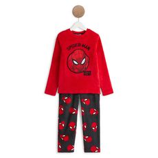 SPIDERMAN Pyjama peluche garçon (rouge)