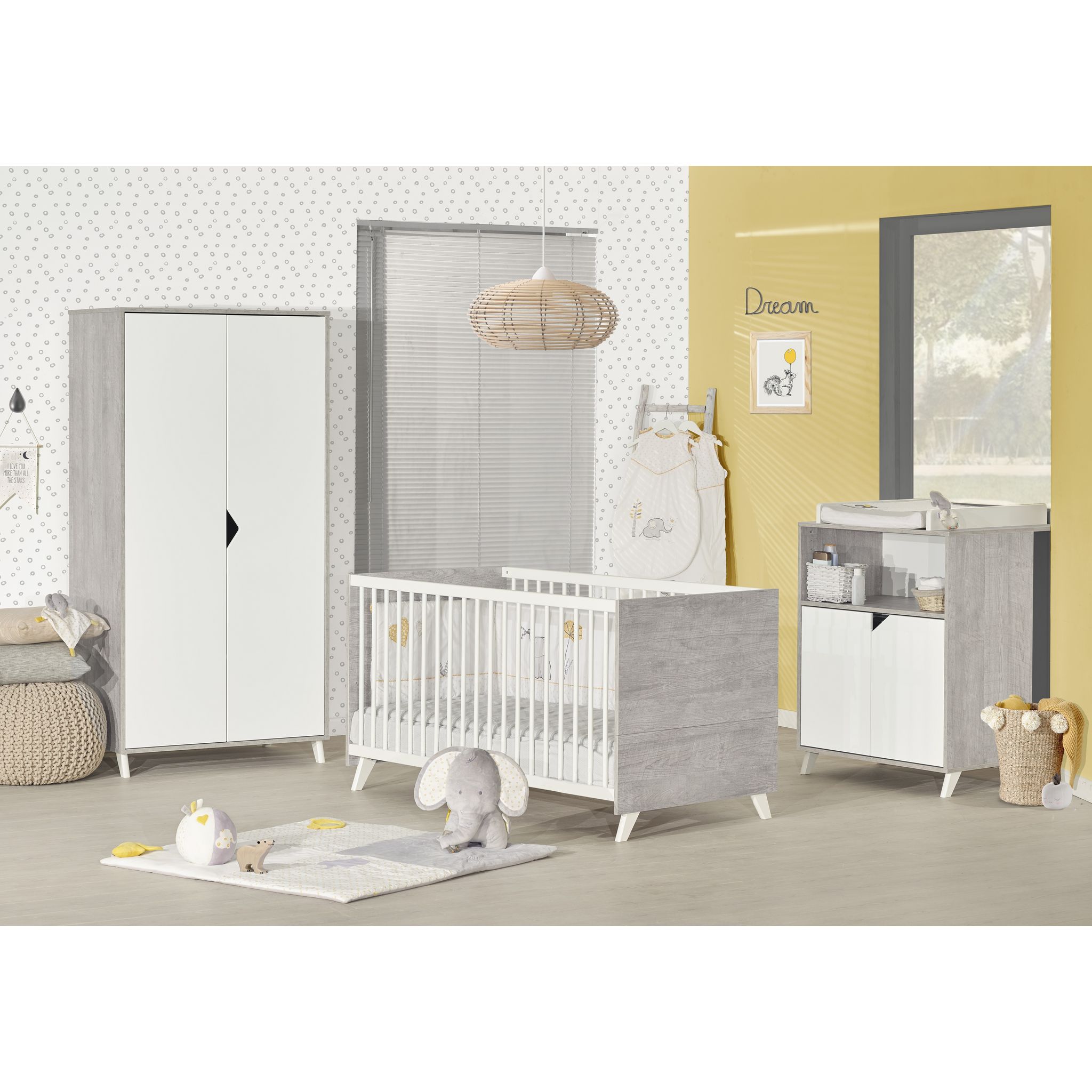 Chambre bébé complète NATURE en bois écologique et design