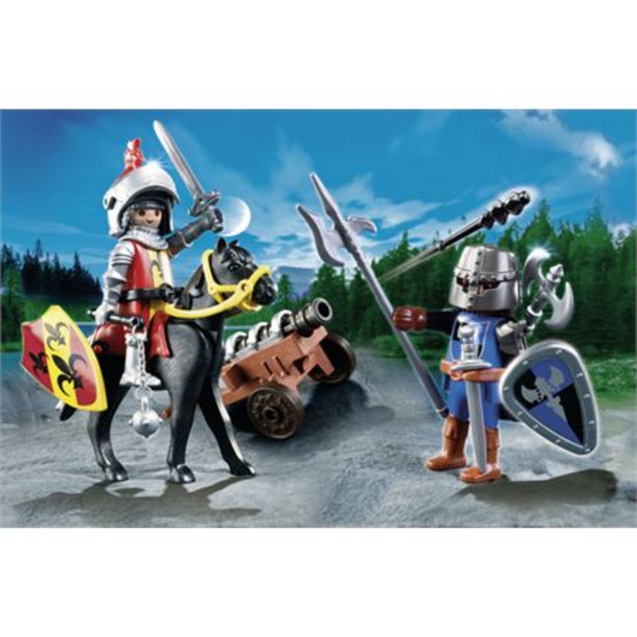 Playmobil Chevaliers Charrette pas cher - Achat neuf et occasion