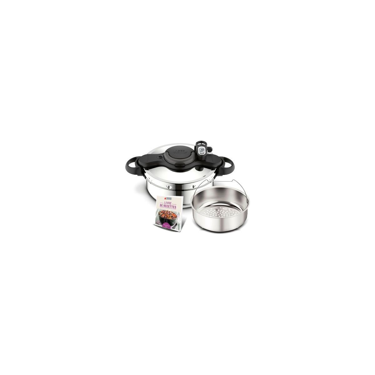 Cocotte-minute® duo seb 5 L Inox Induction réf P46654 