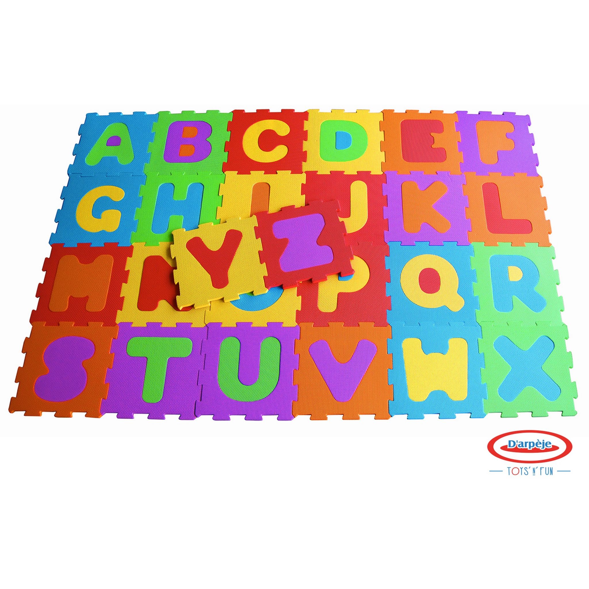 tapis 26 dalles mousse alphabet 30x30x10