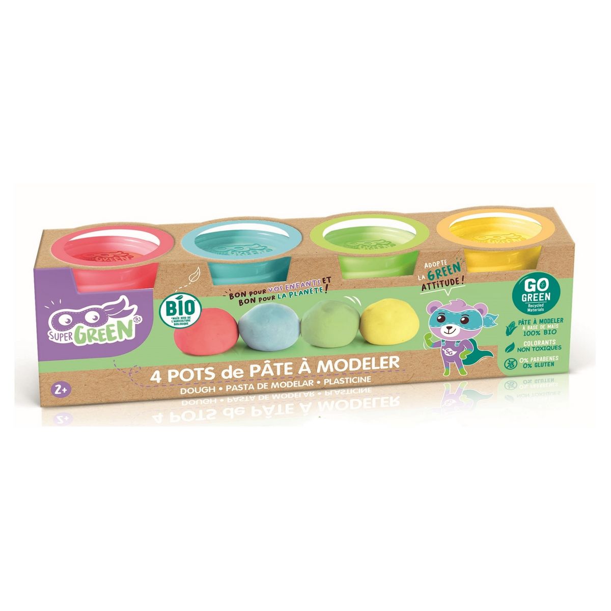 Pâte à modeler Carioca BABY - 8 couleurs - Modelage 1er âge - 10 Doigts