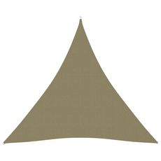 Voile de parasol Tissu Oxford triangulaire 3x3x3 m Beige
