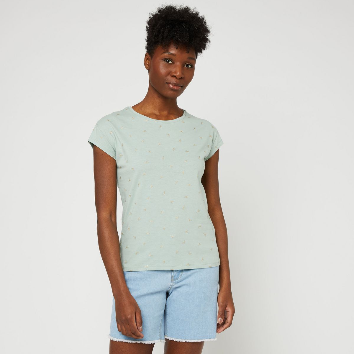 INEXTENSO T-shirt Turquoise femme