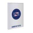 Love Love Cahier de texte 15.5x21.5 cm souple Love Love silver