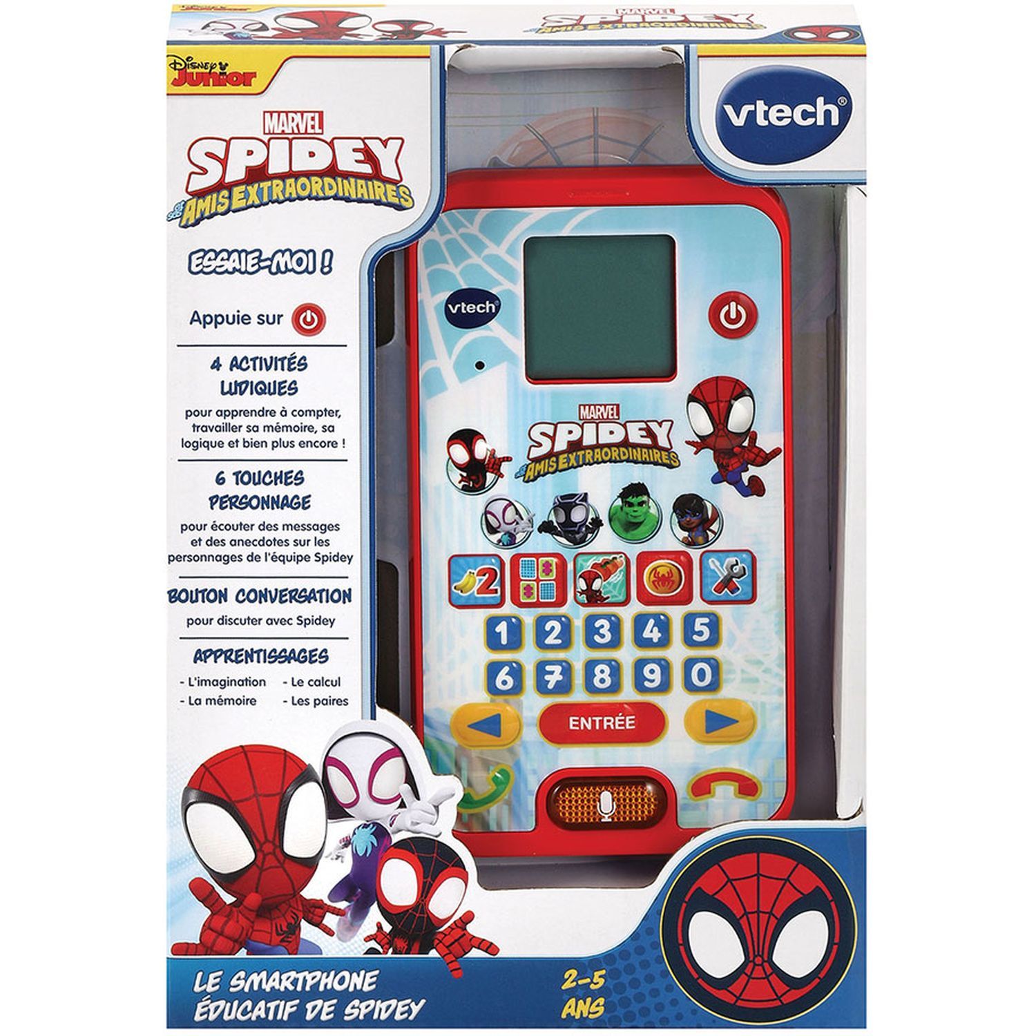 VTech - Livre interactif - Le livre-jeu éducatif de Spidey