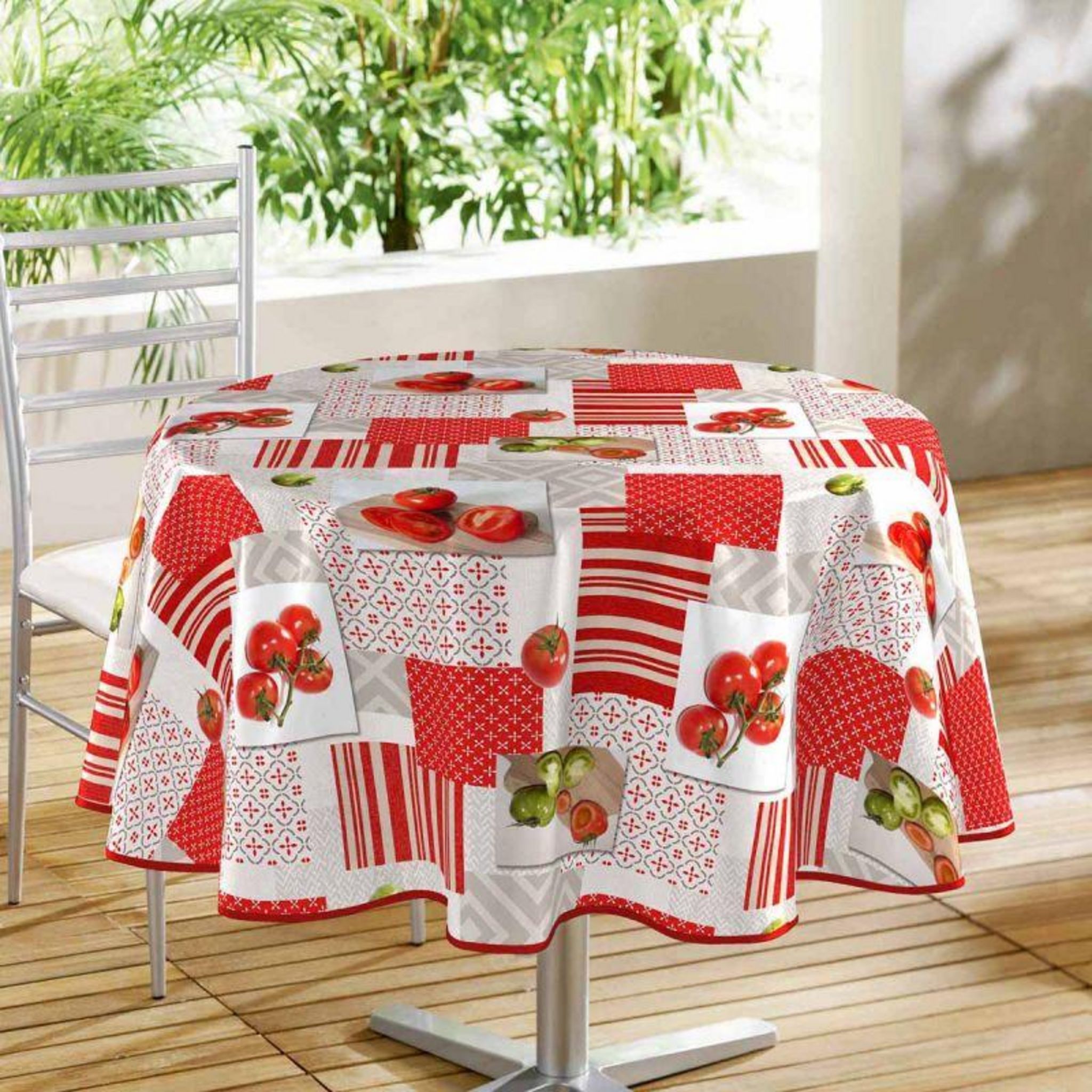 Nappe Rectangulaire Toile Cirée 140x240 Cm Fruits Exotiques à Prix