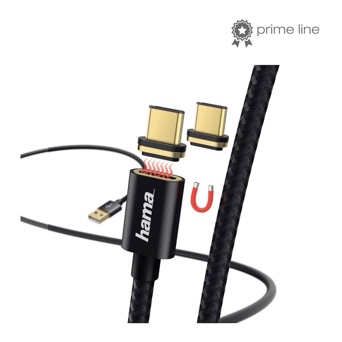 Hama Câble USB C vers USB-C noir 1m