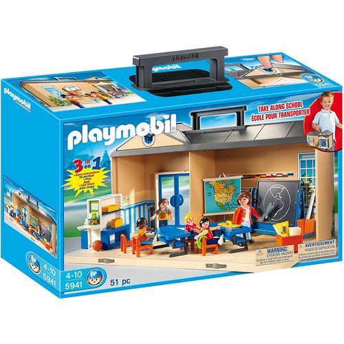 5941 Playmobil City Life Salle de classe transportable